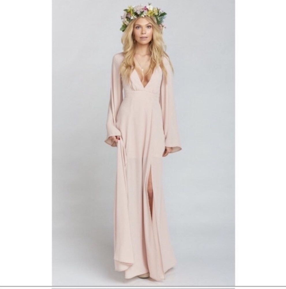 Show Me Your MUMU Venus Long Sleeve Flare Dress